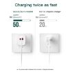 Mini Portable CS-20W Dual Ports Fast Charger with 3A USB to 8 Pin Cable - 5