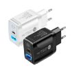 PD25W USB-C/Type-C + QC3.0 Dual Port Fast Charger with USB to 8 Pin Cable - 2