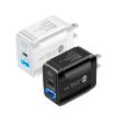 PD25W USB-C/Type-C + QC3.0 Dual Port Fast Charger with Cable, US Plug - 2