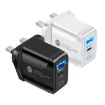 PD25W USB-C/Type-C + QC3.0 Dual Port Fast Charger with Cable, UK Plug - 2