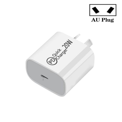 AU-20W PD USB-C Travel Charger for Mobile Phone, AU Plug - 1