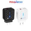 PD03 20W USB Charger with Type-C to 8 Pin Cable, US Plug, White - 2