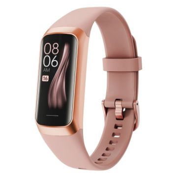 C60 Pink Smart Fitness Band - 1.1" Display, IP67 Waterproof - 1