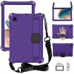 Galaxy Tab A8 10.5 2021 X200/X205 Honeycomb EVA+PC Case Strap Purple - 1