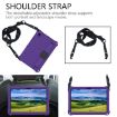 Galaxy Tab A8 10.5 2021 X200/X205 Honeycomb EVA+PC Case Strap Purple - 4