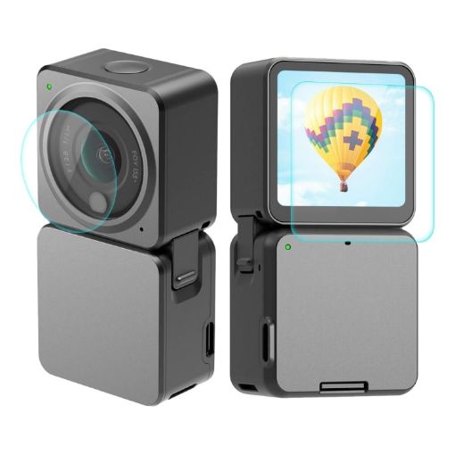 DJI Action 2 ENKAY 0.2mm 9H Tempered Glass Screen Film Power Combo - 1