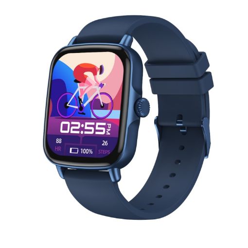 AW18 1.69" Smart Watch - Bluetooth Call & Heart Rate Monitor (Blue) - 1