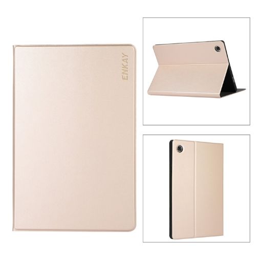 Samsung Galaxy Tab A8 10.5 2021 Leather Stand Case Gold X200/X205 - 1