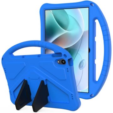 Motorola Moto Tab G70 EVA Shockproof Tablet Case with Holder - Blue - 1