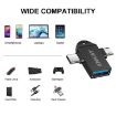 ENKAY ENK-AT112 2 in 1 Type-C & Micro USB to USB 3.0 OTG Adapter Black - 2