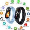 M7 0.96" Pink Smart Watch with Heart Rate & Blood Pressure Monitor - 2