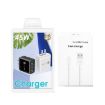 45W PD25W + 2x QC3.0 USB Charger with USB to 8 Pin Cable, US Plug, Black - 8