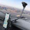 A190+X35 Car Phone Holder with Windshield Sucker and Long Bendable Arm - 6