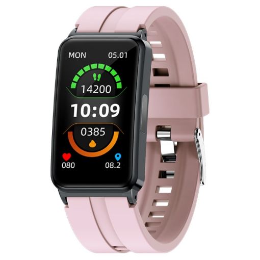 EP01 1.47" Pink Smart Watch with Heart Rate & Blood Pressure Monitor - 1