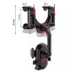 R004 360 Rotatable Retractable Car Phone Holder for Rearview Mirror - 2