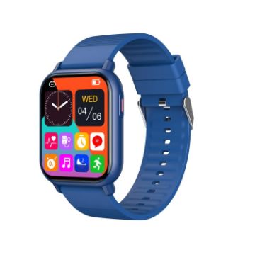 ZW32 Smart Watch - 1.85" Color Screen, Heart Rate & BP Monitor (Blue) - 1