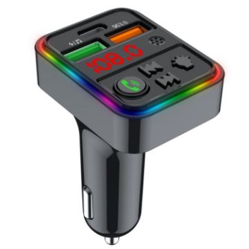 PDF18 Car Charger Adapter USB+Type-C PD25W QC3.0 Cigarette Lighter - 1
