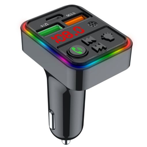 PDF18 Car Charger Adapter USB+Type-C PD25W QC3.0 Cigarette Lighter - 1