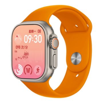 YS8 Ultra Smart Watch, 2.05" Color Screen, Heart Rate/BP Monitor, Orange - 1