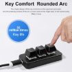 MK321BT Bluetooth 5.1 3-Key Custom Macro Keypad for Game/Office (White) - 5
