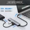 JUNSUNMAY 7 in 1 Type-C Docking Station: 4K HDMI, PD Charge, SD/TF Reader - 5