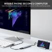 JUNSUNMAY 7 in 1 Type-C Docking Station: 4K HDMI, PD Charge, SD/TF Reader - 6