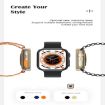 S8 Ultra 1.81" Smart Watch - Heart Rate & Blood Pressure Monitor, Orange - 5