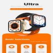 S8 Ultra 1.81" Smart Watch - Heart Rate & Blood Pressure Monitor, Orange - 8