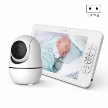 7" Screen Wireless Baby Monitor, Night Vision, Two-Way Intercom (EU Plug) - 1
