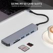 ENKAY Hat-Prince 6 in 1 USB-C Hub: 4K HDMI, SD/TF Card Reader Adapter - 6