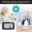4.3" Color Display Night Vision Baby Monitor Camera SM43A (EU Plug) - 4