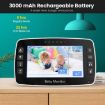 4.3" Color Display Night Vision Baby Monitor Camera SM43A (EU Plug) - 5