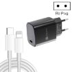 PD11 20W Fast Charger USB-C PD3.0 with 1m Type-C to 8 Pin Cable, EU Plug - 1