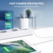 PD11 20W Fast Charger USB-C PD3.0 with 1m Type-C to 8 Pin Cable, EU Plug - 6