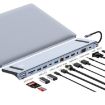 JUNSUNMAY 12 in 1 USB C Hub Docking Station Adapter with SD/TF Reader - 1