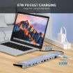JUNSUNMAY 12 in 1 USB C Hub Docking Station Adapter with SD/TF Reader - 2