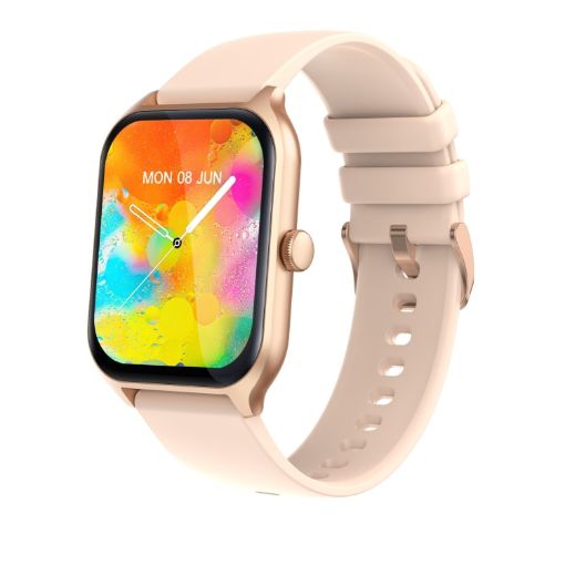 P58 Gold Smart Watch 1.96" Screen, Heart Rate & Blood Pressure Monitor - 1