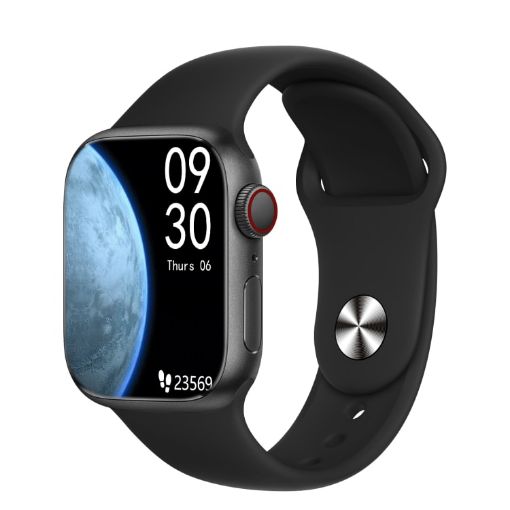 WS88 1.96" Smart Watch - Heart Rate & Blood Pressure Monitor (Black) - 1