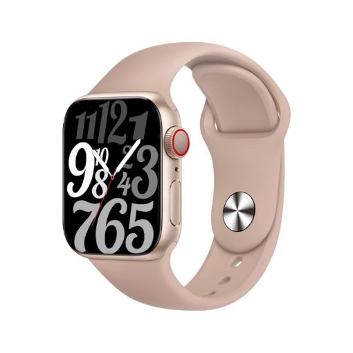 WS88 1.96" Gold Smart Watch with Heart Rate & Blood Pressure Monitor - 1