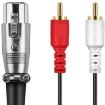 JUNSUNMAY 3m 2 RCA Male to XLR Female Stereo Audio Cable - 2
