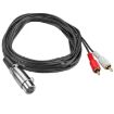 JUNSUNMAY 3m 2 RCA Male to XLR Female Stereo Audio Cable - 4