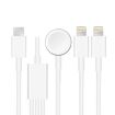 3 in 1 Type-C Magnetic Charging Cable for Apple Watch & iPhone, 4ft/1.2m - 1
