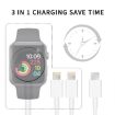 3 in 1 Type-C Magnetic Charging Cable for Apple Watch & iPhone, 4ft/1.2m - 2