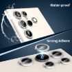 Samsung Galaxy S23 Ultra 5G Camera Lens Glitter Ring Tempered Glass - 3