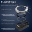 Samsung Galaxy S23 Ultra 5G Camera Lens Glitter Ring Tempered Glass - 5