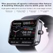 F57L 1.91" Smart Watch - Heart Rate & Blood Pressure Monitor, Pink - 4
