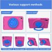 Samsung Galaxy Tab S6 Lite 2024 Shockproof Case Rose Red EVA Hybrid PC - 8