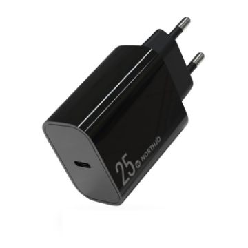 NORTHJO NOPD2501 25W USB-C Fast Charger, EU Plug, Black - 1