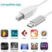 USB-C to USB-B MIDI Adapter Cable 3.3ft for Samsung/Huawei Laptop/Keyboard - 5