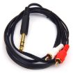 JUNSUNMAY 6.35mm TRS to 2 RCA Phono Audio Cable, 0.2m Length - 4
